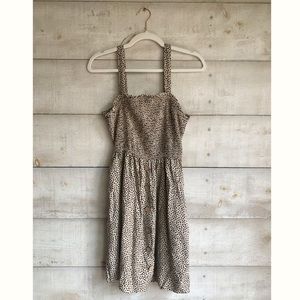 Leopard print mini dress